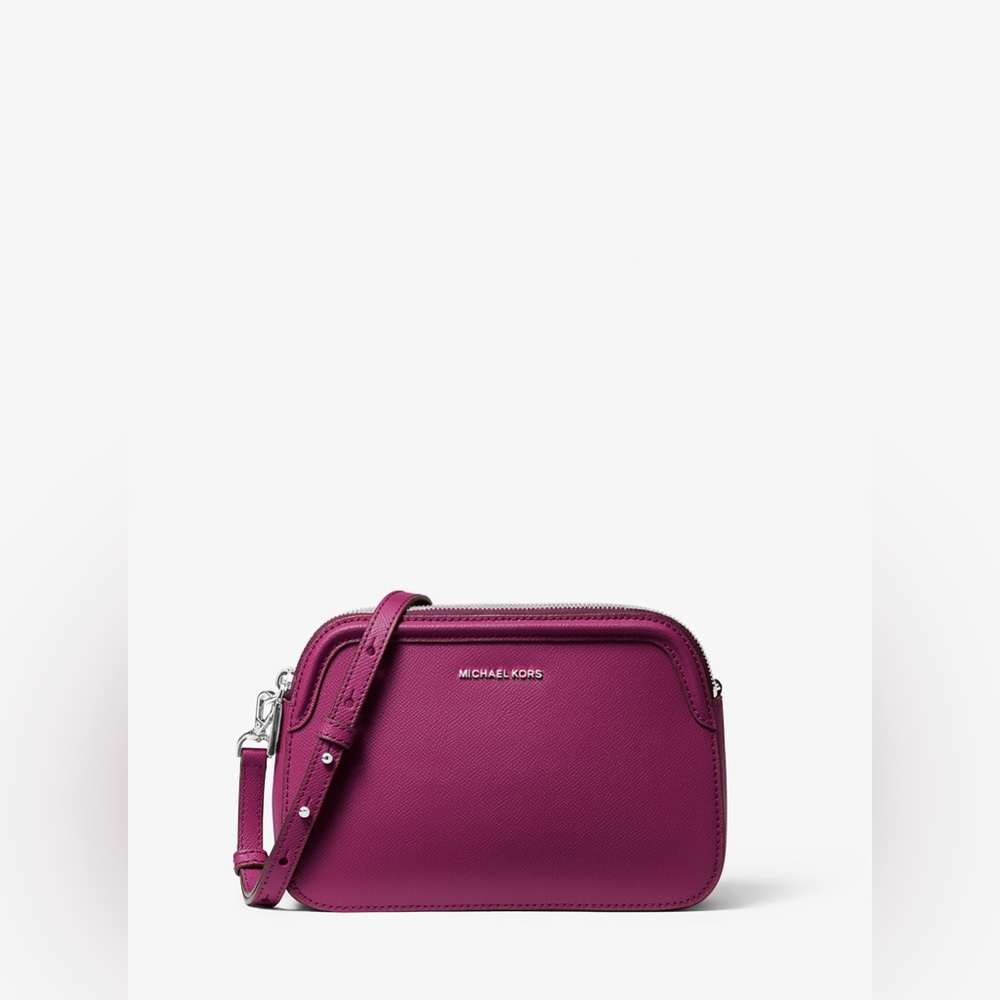 Michael Kors Purple Leather Crossbody Bag